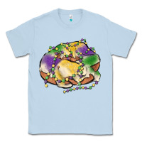 Dusty Blue mardi gras king cake Classic Tee - MaliasSmallBusiness