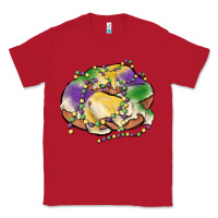 Red mardi gras king cake Classic Tee - MaliasSmallBusiness