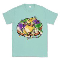 Seafoam mardi gras king cake Classic Tee - MaliasSmallBusiness