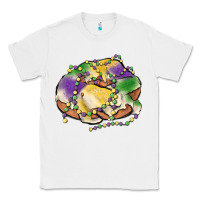 White mardi gras king cake Classic Tee - MaliasSmallBusiness