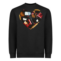 Black bake tools hearts Heavyweight Sweatshirt - NancyCooperArtShop