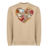 Bake Tools Hearts Heavyweight Sweatshirt | Teevron