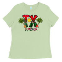 Matcha texas summer Ladies Tee - CowhideDigitalArt