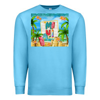 Ocean Blue summer mini Premium Sweatshirt - TumblerDesignByShophia