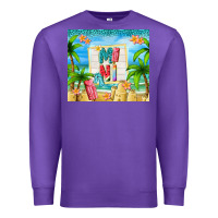 Purple summer mini Premium Sweatshirt - TumblerDesignByShophia