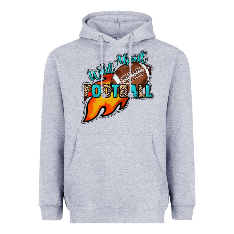 Wild About Football Heavyweight Hoodie by HowdyJamesFarm | Teevron