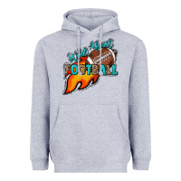 Heather Grey Wild about Football Heavyweight Hoodie - HowdyJamesFarm