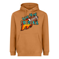 Meerkat Wild about Football Heavyweight Hoodie - HowdyJamesFarm