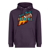 Plum Wild about Football Heavyweight Hoodie - HowdyJamesFarm