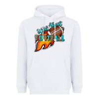 White Wild about Football Heavyweight Hoodie - HowdyJamesFarm
