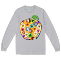 Moon Dust colorful flora apple teacher Long Sleeve Tee - NancyCooperArtShop