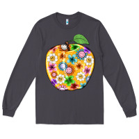Smoke colorful flora apple teacher Long Sleeve Tee - NancyCooperArtShop