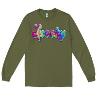 Army Green spooky Long Sleeve Tee - JahusDesignShop
