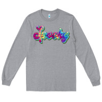 Heather Grey spooky Long Sleeve Tee - JahusDesignShop