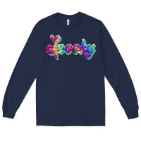 Navy spooky Long Sleeve Tee - JahusDesignShop
