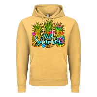 Vintage Mustard hello summer pineapple Vintage Hoodie - Jasminsmagicworld