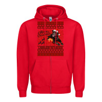 Merry Christmas Labrador Retriever Zipper Hoodie | Teevron