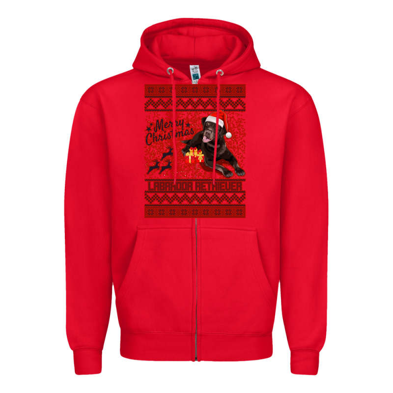 Merry Christmas Labrador Retriever Zipper Hoodie by Bettercallsaul | Teevron