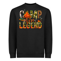 Black camp fire legend Heavyweight Sweatshirt - NancyCooperArtShop