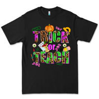 Black trick or teach Premium Tee - AdoDesignShop