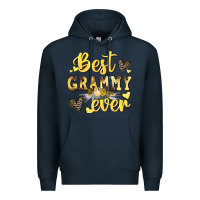 Navy best grammy ever mother's day Premium Hoodie - CowGirlArtShop