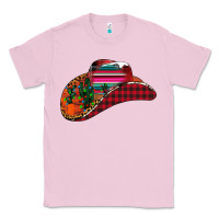 Bubblegum Pink Christmas Cowboy Classic Tee - CowhideDigitalArt