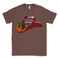 Chestnut Christmas Cowboy Classic Tee - CowhideDigitalArt