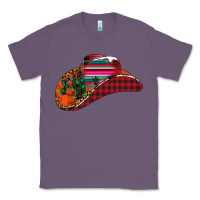 Lavender Christmas Cowboy Classic Tee - CowhideDigitalArt