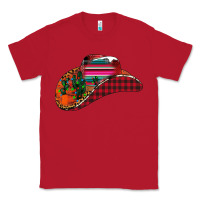 Red Christmas Cowboy Classic Tee - CowhideDigitalArt