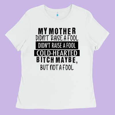 My Mother Black Ladies Tee Designed By Racoondesign