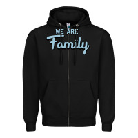 Black We Are Family Zipper Hoodie - Bettercallsaul
