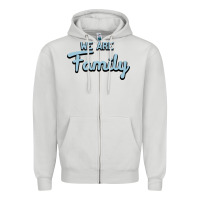 Dove Grey We Are Family Zipper Hoodie - Bettercallsaul