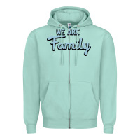 Seafoam We Are Family Zipper Hoodie - Bettercallsaul