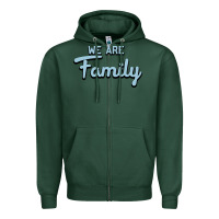 Sports Green We Are Family Zipper Hoodie - Bettercallsaul
