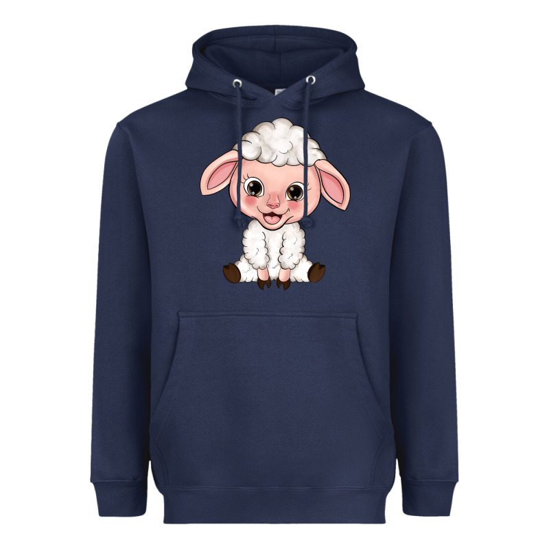 Cartoon Lamb Heavyweight Hoodie by HowdyJamesFarm | Teevron