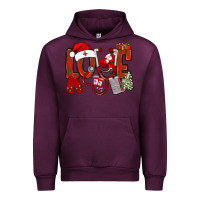 Mauve Wine christmas love nurse bbs Urban Hoodie - BundleAndBundleShop