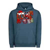 Pigment Midnight Navy christmas love nurse bbs Urban Hoodie - BundleAndBundleShop
