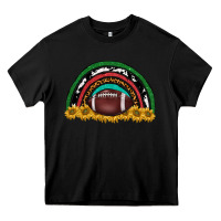 Black merry christmas sunflower rainbow Heavy Core Tee - BarkalooDesign