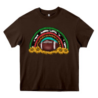 Chocolate Brown merry christmas sunflower rainbow Heavy Core Tee - BarkalooDesign