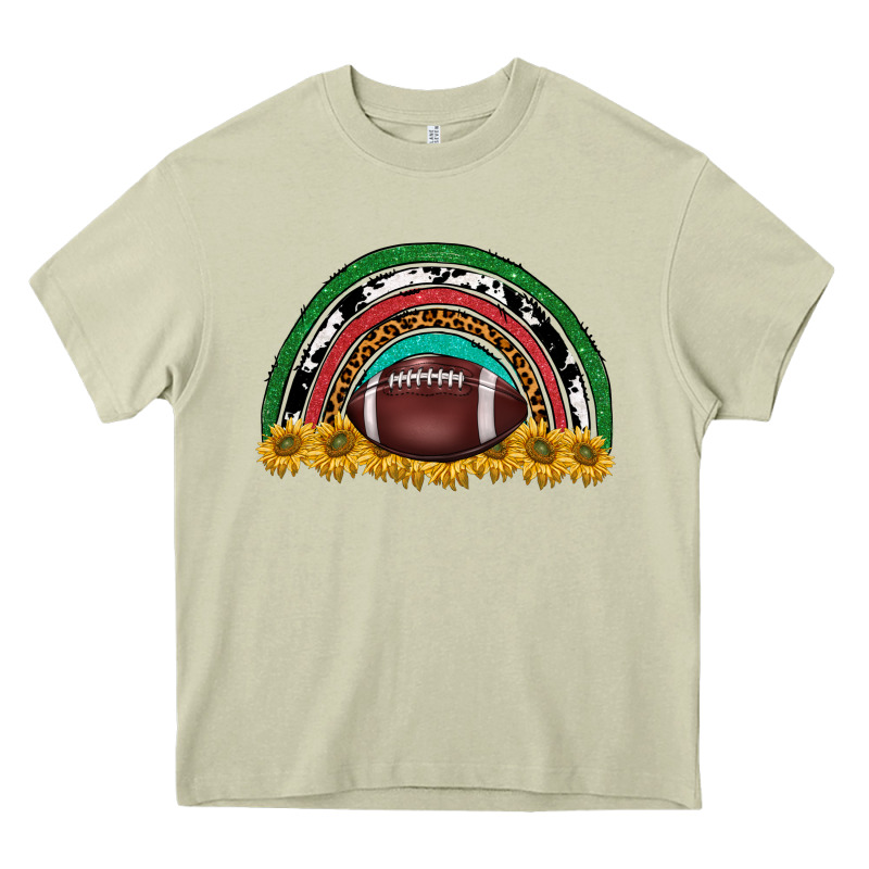 Merry Christmas Sunflower Rainbow Heavy Core Tee by BarkalooDesign | Teevron