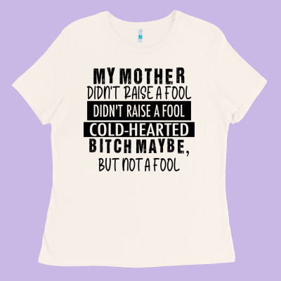 My Mother Black Ladies Tee Designed By Racoondesign