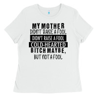 White my mother black Ladies Tee - RacoonDesign
