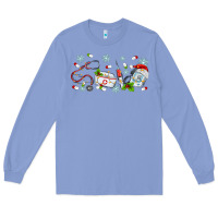 Colony Blue christmas nurse Long Sleeve Tee - MaliasSmallBusiness