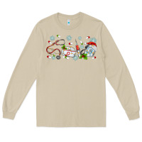 Mushroom christmas nurse Long Sleeve Tee - MaliasSmallBusiness