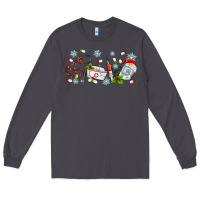 Smoke christmas nurse Long Sleeve Tee - MaliasSmallBusiness