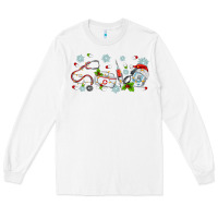 White christmas nurse Long Sleeve Tee - MaliasSmallBusiness