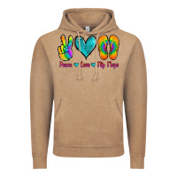 Vintage Coffee peace love flips flops Vintage Hoodie - Jasminsmagicworld