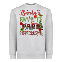 Heather Grey santa's favorite para professional Heavyweight Sweatshirt - MaliasSmallBusiness