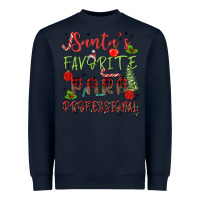 Navy santa's favorite para professional Heavyweight Sweatshirt - MaliasSmallBusiness