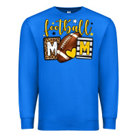 True Royal Football mom yellow team color Premium Sweatshirt - HowdyJamesFarm